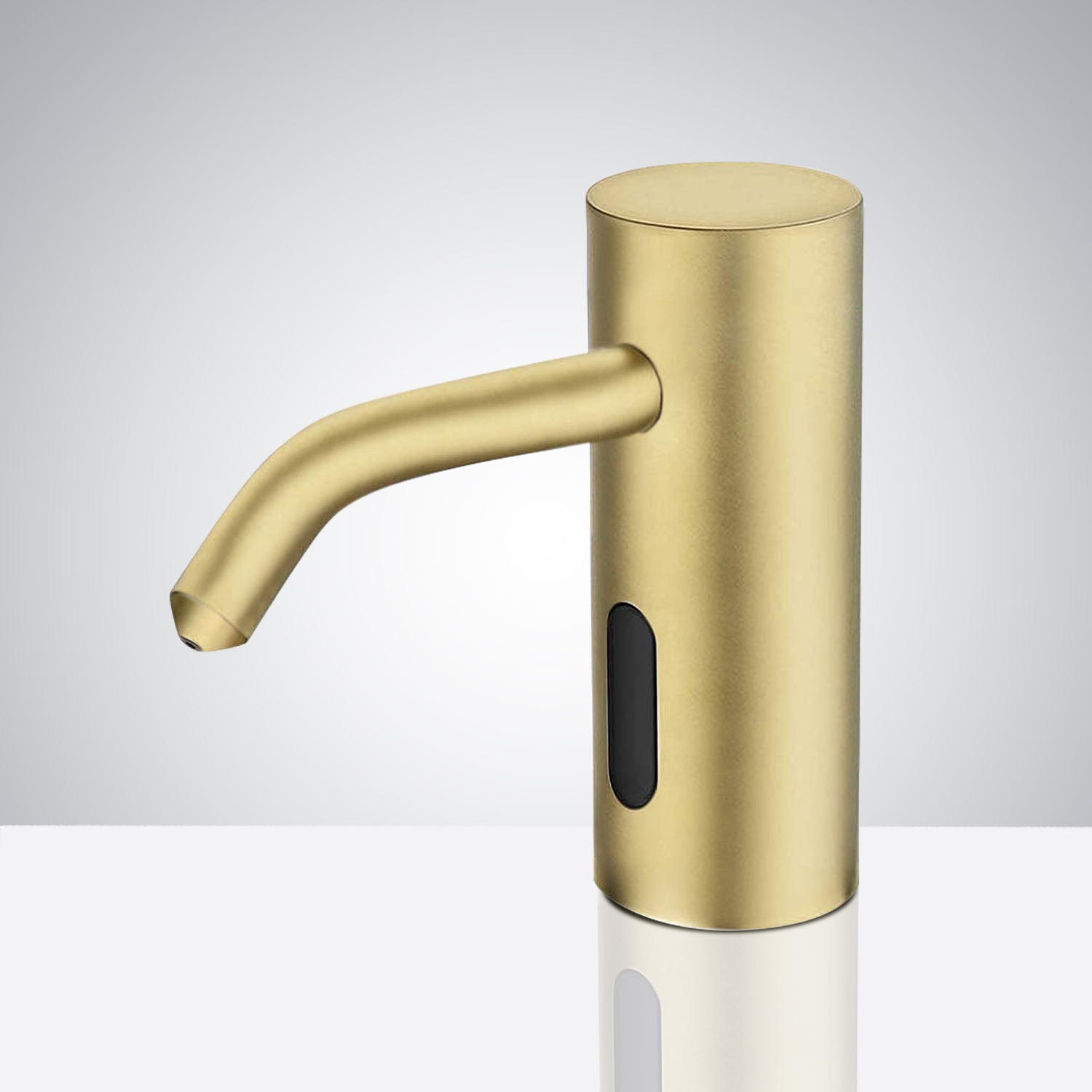Fontana Trio Commercial Brushed Gold Brass Deck Mount Automatic Sensor Liquid Soap Dispenser